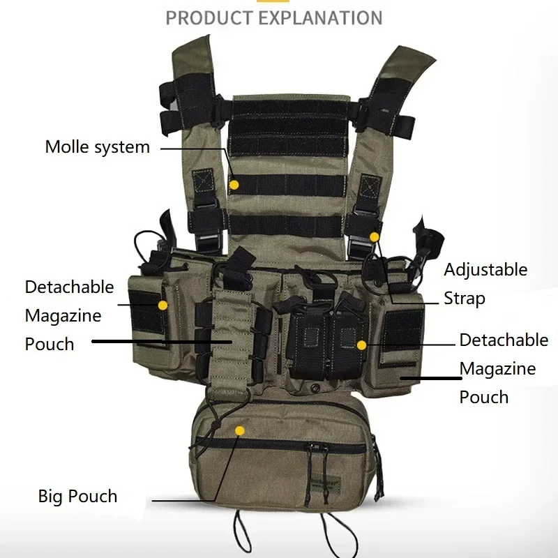 D3CR Chest Rig Vest Multicam H - Crossfit Gear For Men ulasan dan harga