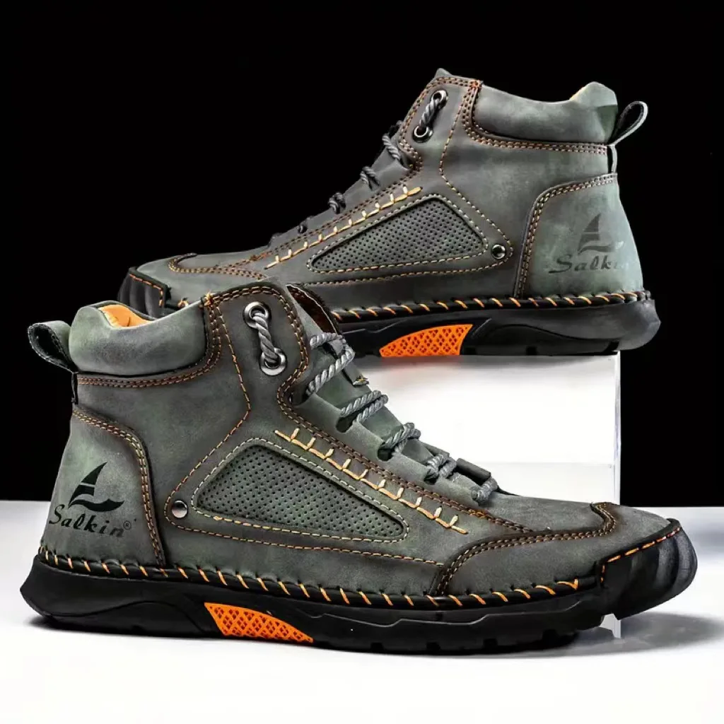 Sepatu Boots Pria Jahitan Tang - Crossfit Outdoor ulasan dan harga