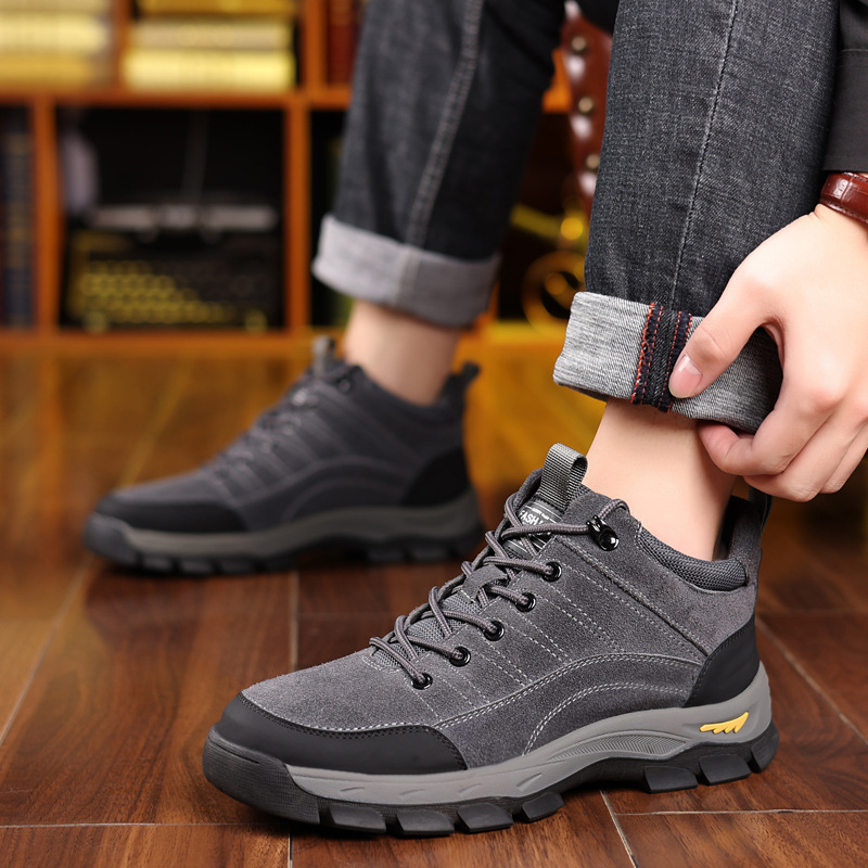 Sepatu Kulit Musim Dingin Pria - Crossfit Outdoor ulasan dan harga